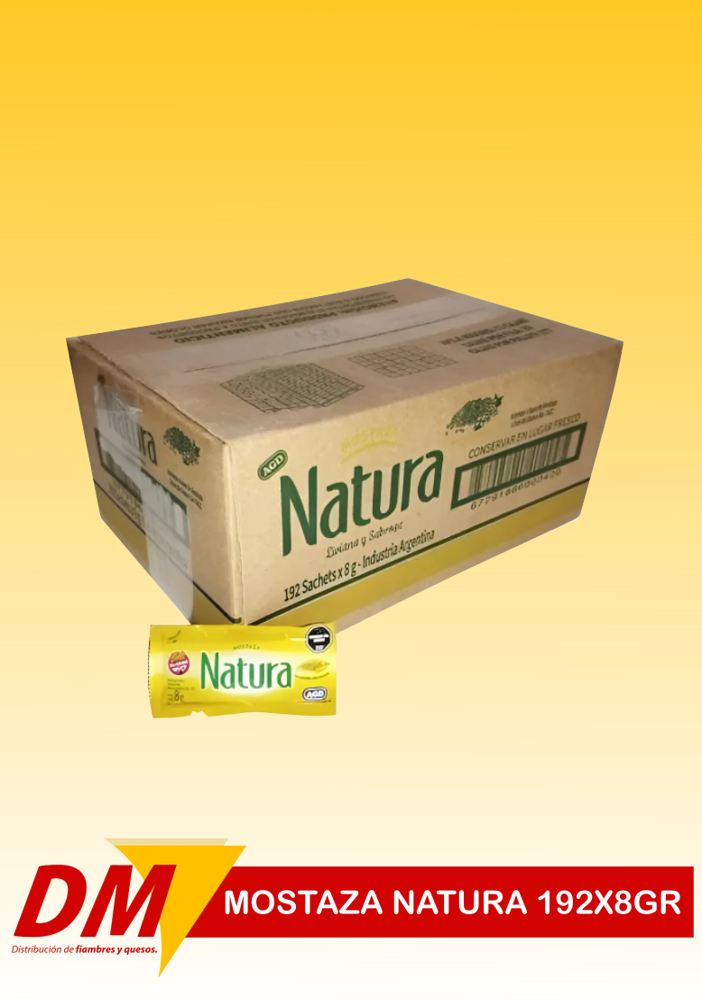 Mostaza "Natura" 192 x 8 gr.