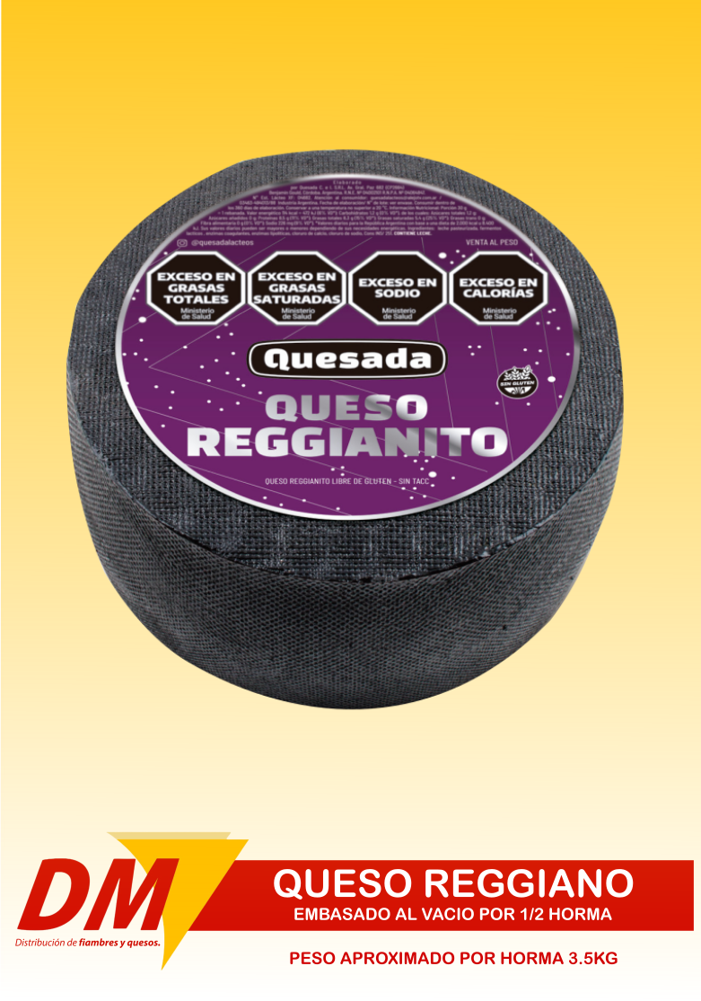 Reggiano pintado o sin pintar por media horma