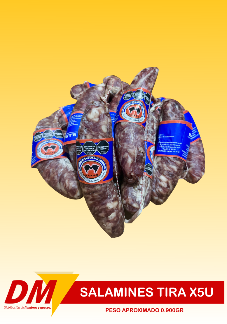 Salamines tira x5 unidades